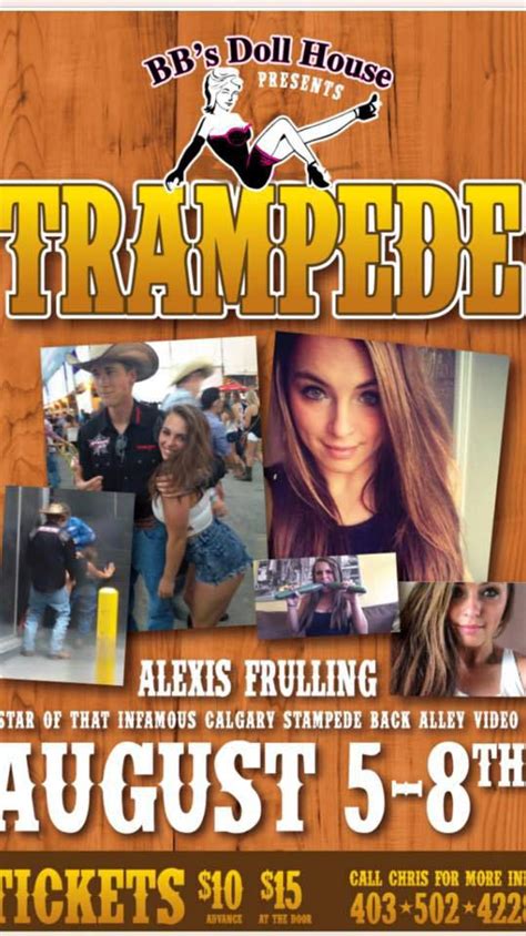 calgary stampede alexis fruling|Craziest shit you’ve seen at the stampede this year : r/Calgary